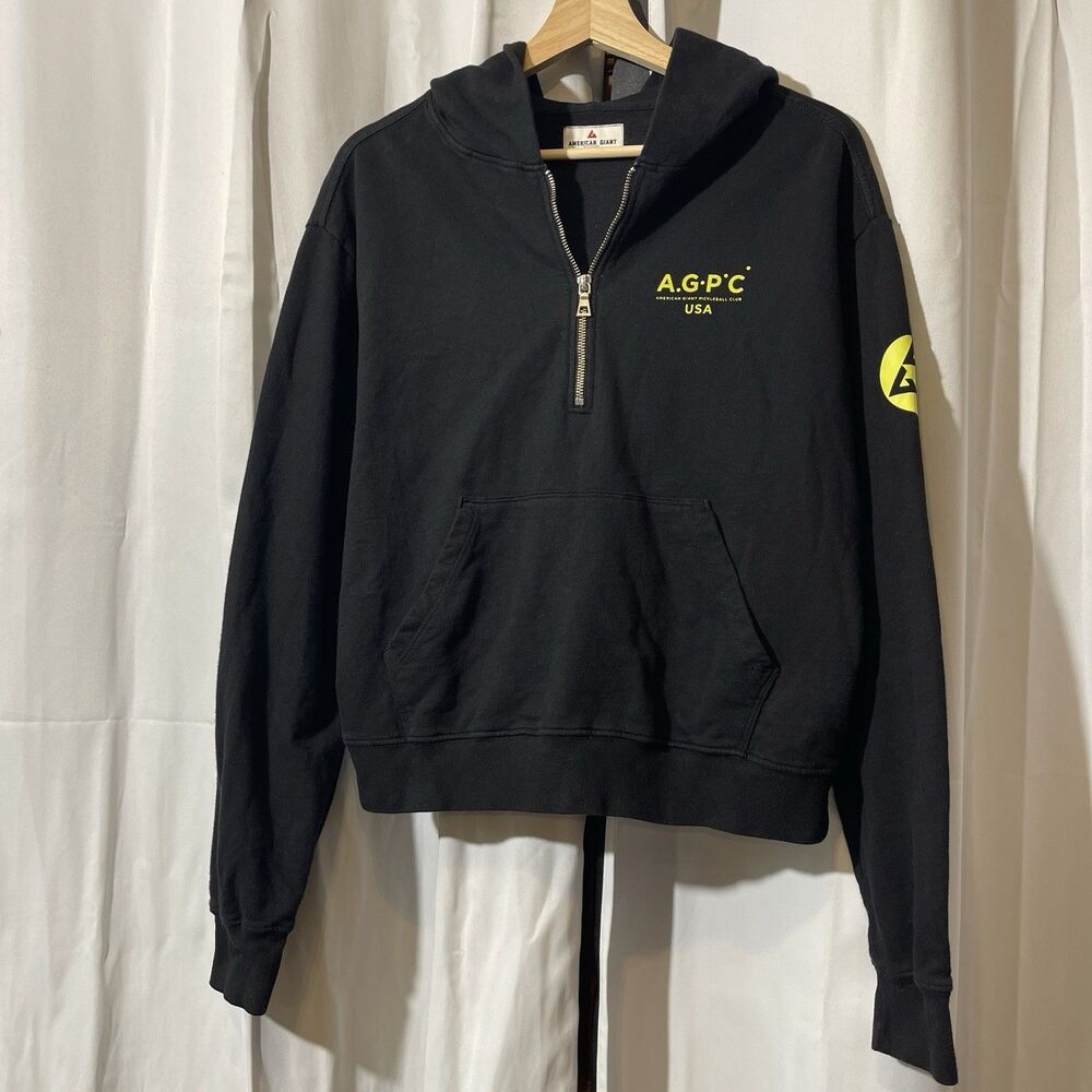 American Giant Women's AGPC Women's Lightweight Cotton Half Zip Hoodie S - Picture 3 of 9